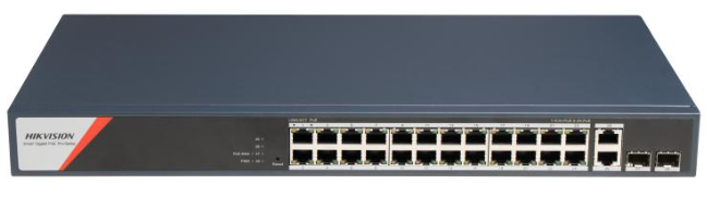 Hikvision DS-3E1528HP-SI-24P2T2F — PoE kommutator